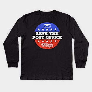 Retro Vintage Save The Post Office Kids Long Sleeve T-Shirt